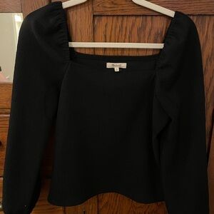 Madewell Textured Black Top